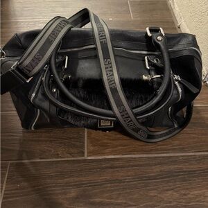 Sharif Black Mini Duffel Bag
